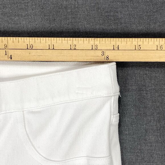 Spanx Skinny Ankle Jeggings Womens M White Stretch Comfy Pull On Shaping Pants - Picture 9 of 14